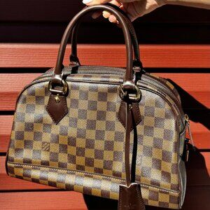 Duomo Boston Bag Damier - Brown - Great Condition